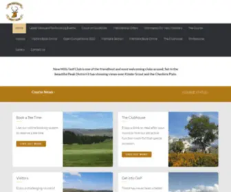 Newmillsgolfclub.co.uk(New Mills Golf Club) Screenshot