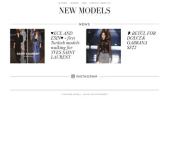 Newmodels.com.tr(Model agency) Screenshot