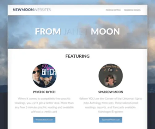 Newmoonwebsites.com(New Moon Websites) Screenshot