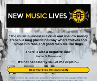 Newmusiclives.com(New Music Lives) Screenshot
