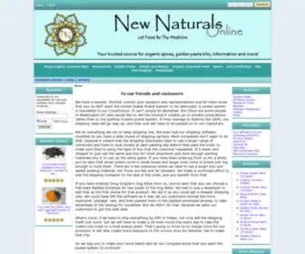 Newnaturalsonline.com(New Naturals Organic Spices) Screenshot