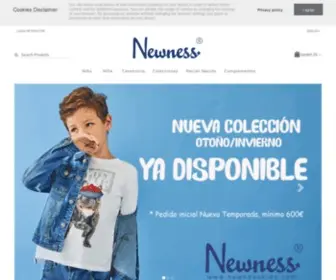Newnesskids.com(Newness. Fabricantes de Ropa Infantil al Por Mayor en España) Screenshot
