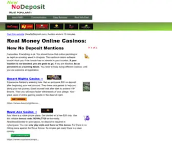 Newnodeposit.com(newnodeposit) Screenshot