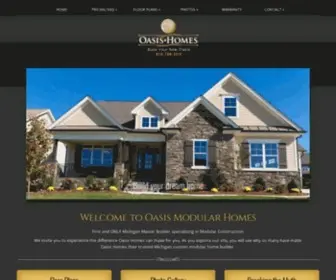 Newoasishomes.com(Michigan modular homes) Screenshot