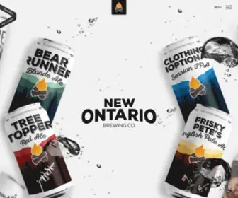 Newontariobrewing.com(The New Ontario Brewing Company) Screenshot