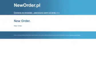 Neworder.pl(New Order) Screenshot