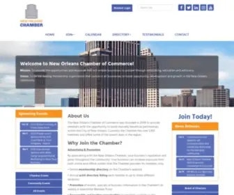 Neworleanschamber.org(New Orleans Chamber of Commerce) Screenshot