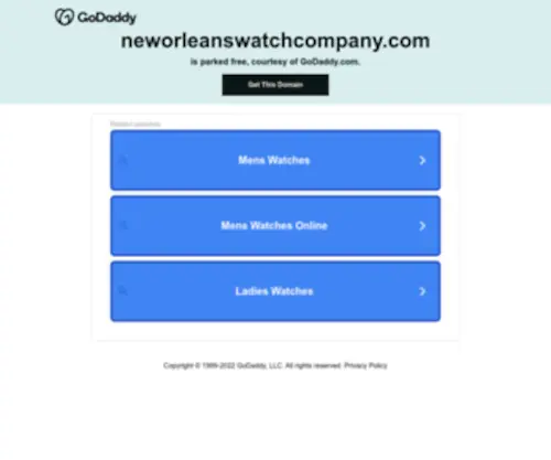 Neworleanswatchcompany.com(New Orleans Watch Company) Screenshot