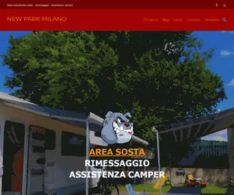 Newparkmilano.eu(Area sosta/trailer park) Screenshot