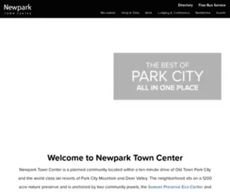 Newparktowncenter.com(Work) Screenshot