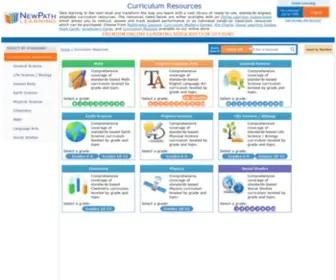 Newpathonline.com(Curriculum Resources) Screenshot