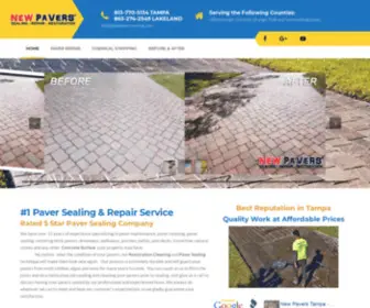 Newpaversealing.com(Paver Sealing Tampa New Paver Sealing Tampa Repair & Restoration) Screenshot