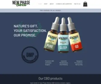 Newphaseblends.com(Buy CBD Products) Screenshot