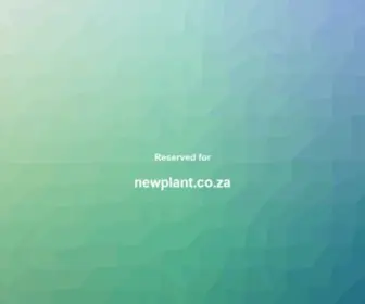 Newplant.co.za(Nginx) Screenshot