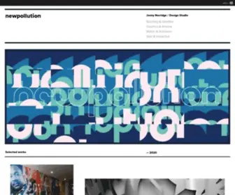 Newpollution.co.uk(Multidisciplinary design studio) Screenshot