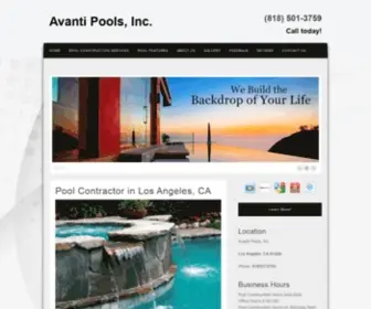 Newpools.biz(Avanti Pools) Screenshot