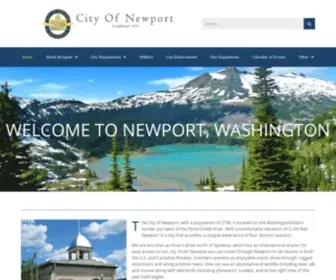 Newport-WA.org(City of Newport) Screenshot