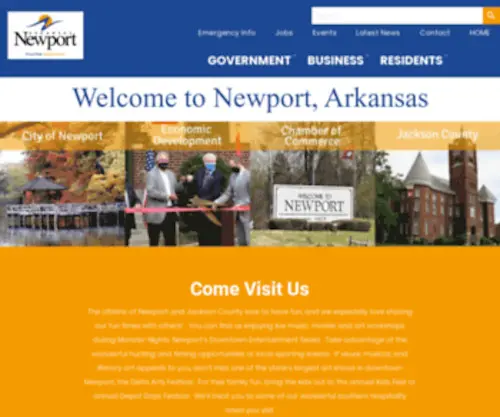 Newportarchamber.org(Newport, Arkansas) Screenshot
