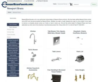 Newportbrassfaucets.com(Newport Brass Online Store) Screenshot