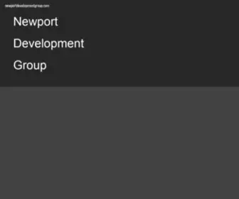 Newportdevelopmentgroup.com(newportdevelopmentgroup) Screenshot