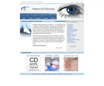 Newporteyephysicians.com(Newport Beach Comprehensive Ophthalmologist) Screenshot