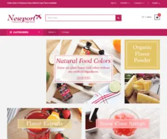 Newportflavours.com(Natural Flavorings) Screenshot