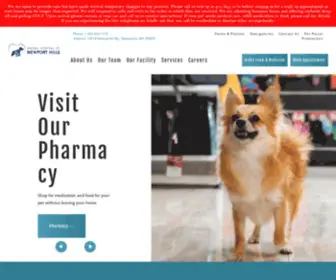 Newporthillsvet.com(Animal Hospital of Newport Hill) Screenshot