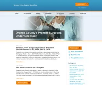 Newportirvinesurgicalspecialists.com(Newport Irvine Surgical Specialists) Screenshot