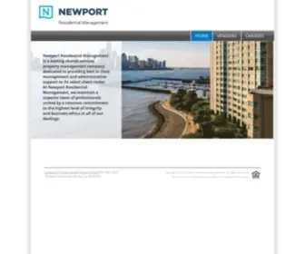 Newportnjres.com(Newport Residential Management) Screenshot