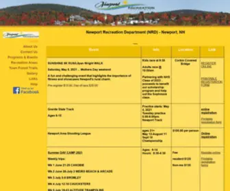 Newportrec.com(Newport Recreation Department (NRD)) Screenshot