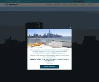 Newportrentals.com(Jersey City NJ Luxury Waterfront Apartments) Screenshot