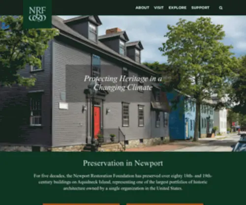 Newportrestoration.org(Newport Restoration Foundation) Screenshot