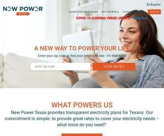 Newpowertx.com(Newpowertx) Screenshot