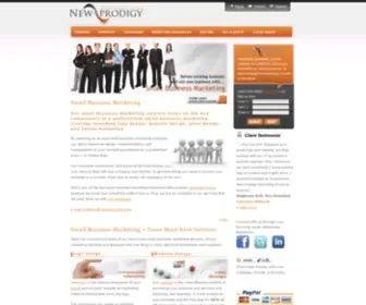 Newprodigy.ca(Small Business Marketing Services) Screenshot