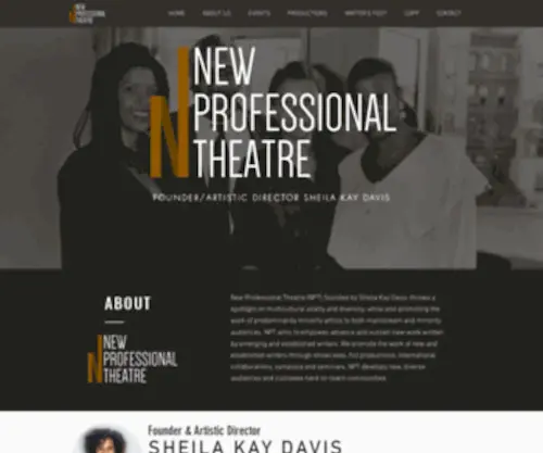 Newprofessionaltheatre.org(New Prof Theatre) Screenshot