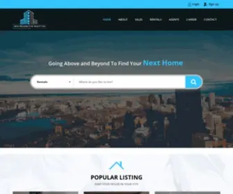 Newprospectiverealty.com(New Prospective Realty) Screenshot