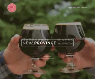 Newprovincebrewing.com(New Province Brewing Company) Screenshot