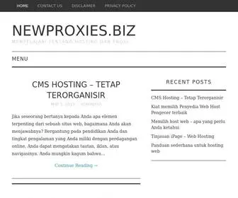 Newproxies.biz(Mempelajari Tentang Hosting Dan Proxi) Screenshot