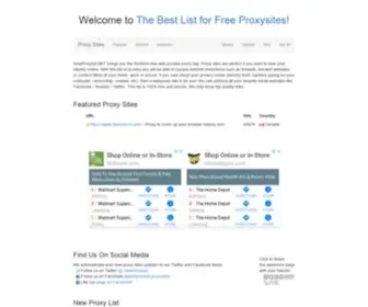 Newproxylist.net(New Proxy List) Screenshot