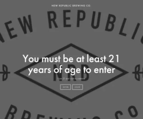 Newrepublicbrewing.com(New Republic Brewing) Screenshot