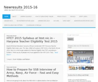 Newresults.in(Just another WordPress site) Screenshot