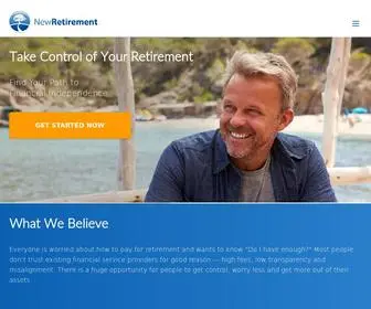Newretirement.com(Take financial planning into your own hands. Go beyond savings and investments) Screenshot