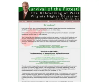 Newriver.net(The Rebranding of West Virginia Higher Education) Screenshot