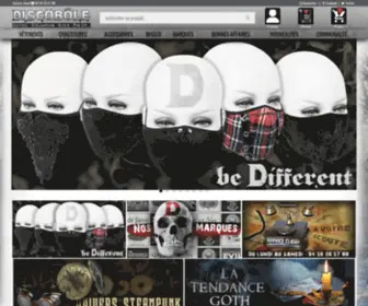 Newrock-Vetement-Gothique-Metal.fr(Discobole votre boutique gothique) Screenshot