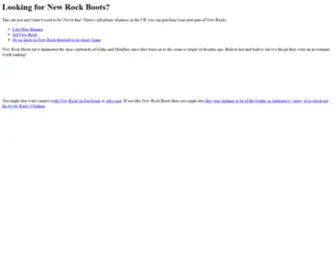 Newrockbootsuk.com(New Rock Boots) Screenshot