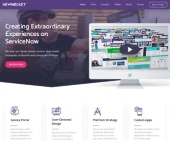 Newrocket.com(ServiceNow Service Portal Development & Themes) Screenshot