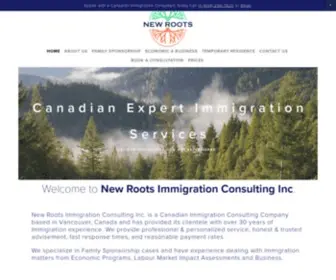 Newrootsimmigration.com(New Roots Immigration Consulting) Screenshot