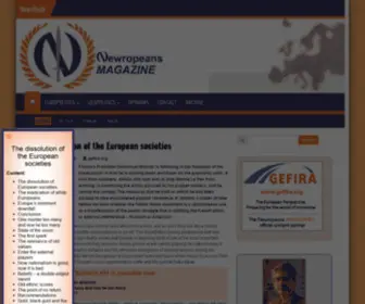 Newropeans-Magazine.org(The European Perspective) Screenshot