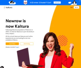 Newrow.com(Video Collaboration Platform) Screenshot