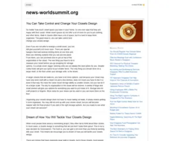 News-Worldsummit.org(You Can Take Control and Change Your Closets Design) Screenshot